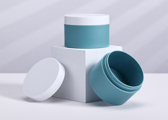 Behälter-Nahrungsmittelgrad Matte Blue Frosted Plastic Cosmetic-Glas-200ml kosmetischer
