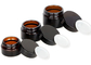 ODM-Soem 4-Unze-kosmetische Glasgläser mit Deckeln Amber Lip Balm Jars