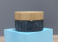 Balsam-Behälter 5grams Amber Glass Cosmetic Jar Glass Lippenmit Bambusschrauben-Deckel